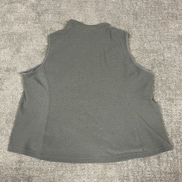 Duluth Trading Co Vest Mens 3X Gray Full Zip Pocket Outdoors Hiking Fleece Lined - Picture 3 of 5